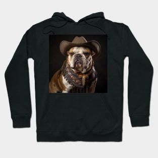 Cowboy Dog - Bulldog Hoodie